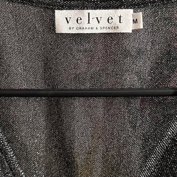 Velvet by Graham & Spencer Shimmery Silver Tank Top - Picture 5 of 6